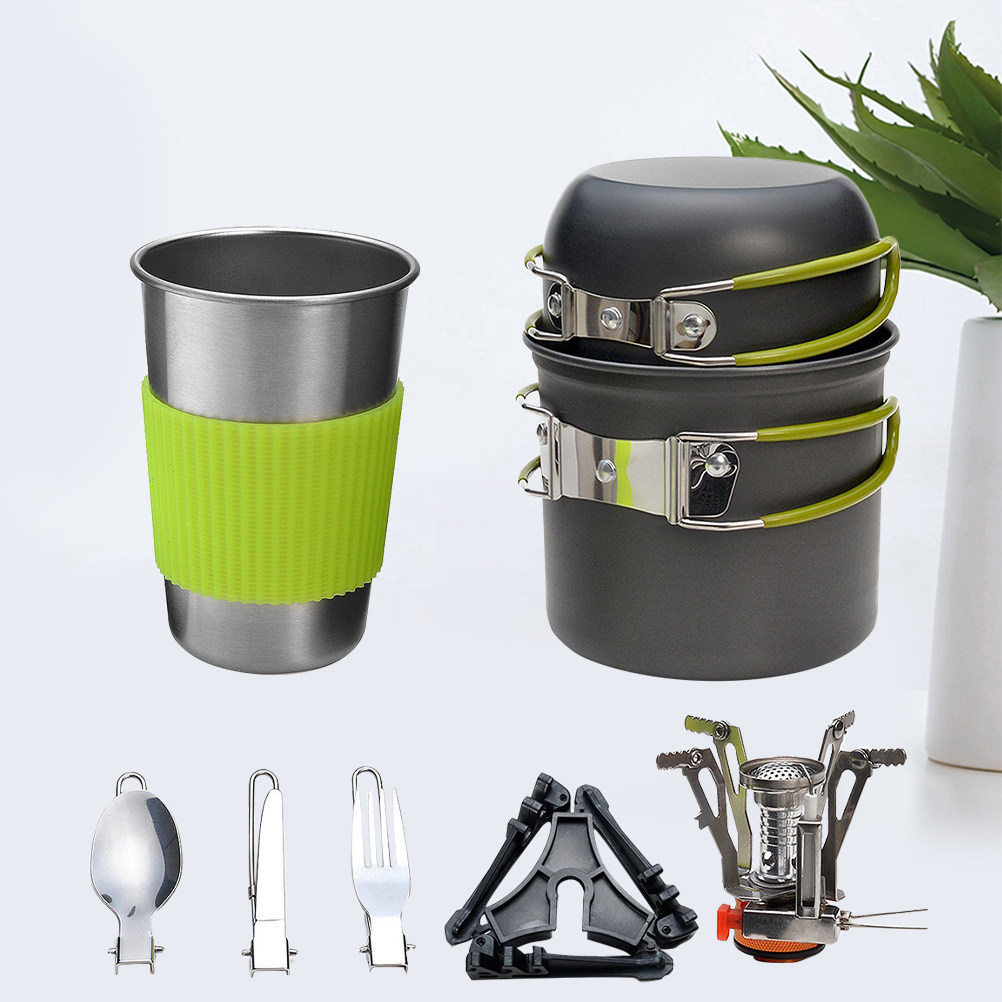 Conjunto de Utensílios de Cozi - Camping Cooking Kit avaliação e preço
