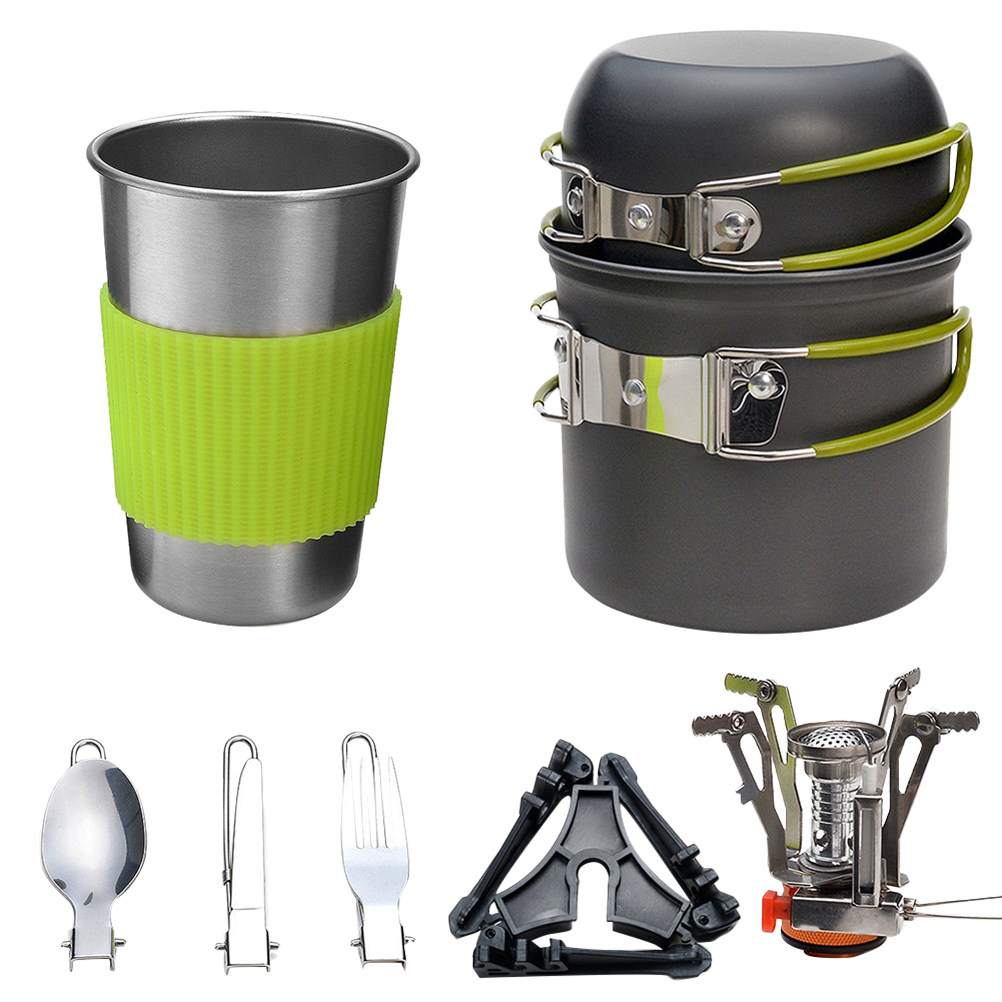 Conjunto de Utensílios de Cozi - Camping Cooking Kit avaliação e preço
